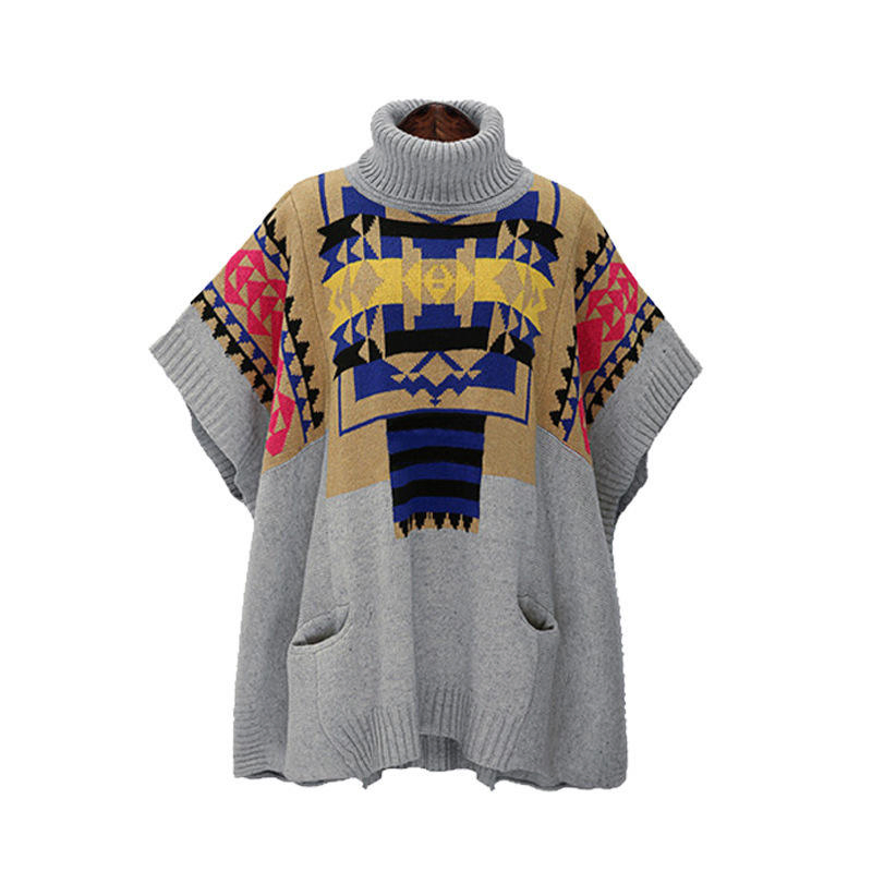 Suéter de punto Suelto Tejido Elegante para Mujer Otoño Invierno Bolsillo Winth