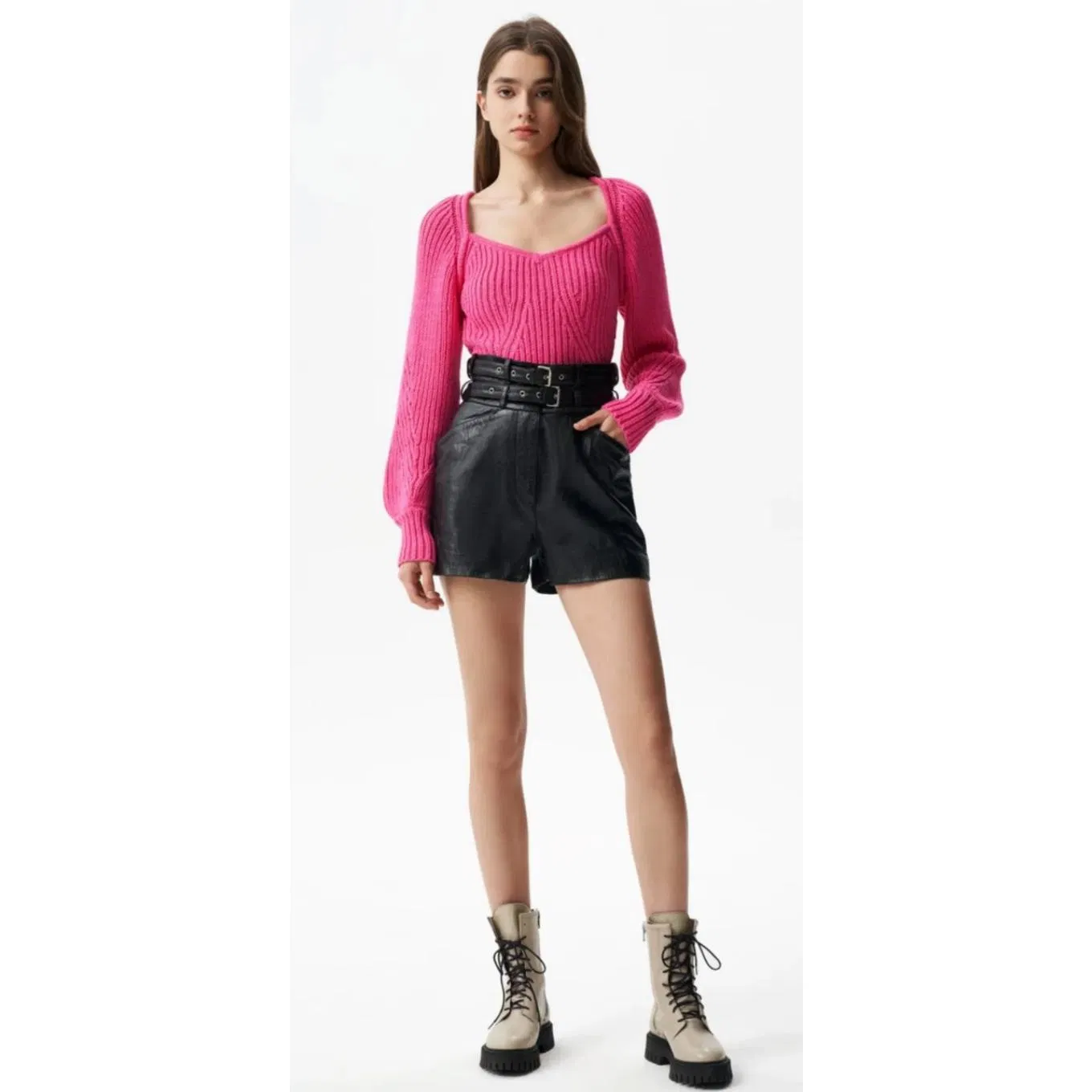 Suéter de Lujo Personalizado de Alta Calidad Para Mujer, Jersey de Punto, Suéter de Mujer, Suéter de Cuello Ancho de Tablero Superior