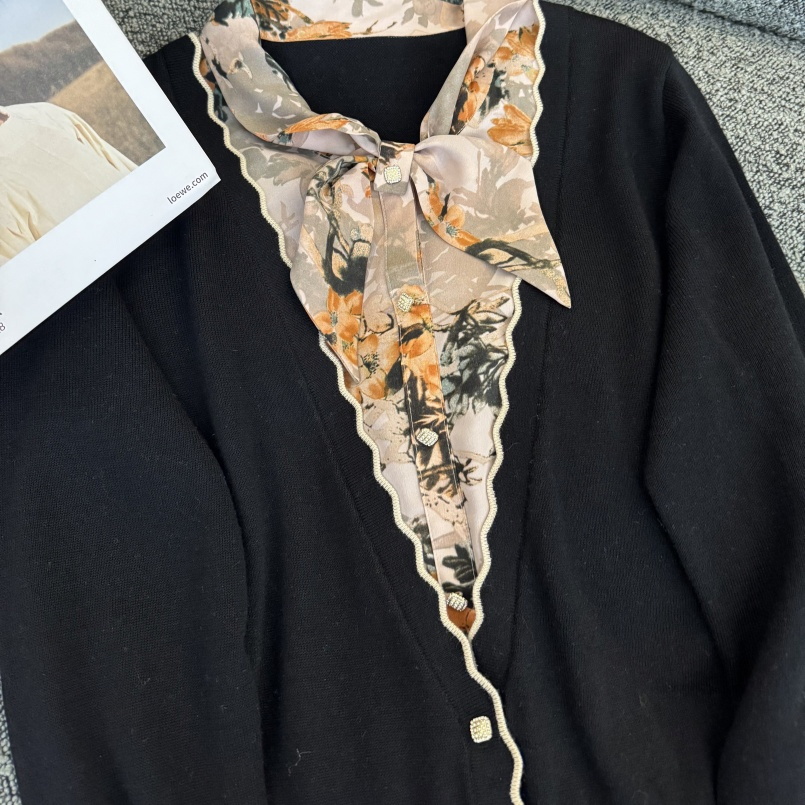 Suéter de señora con Jersey de Tela de Fibras Acrílicas OEM de descuento