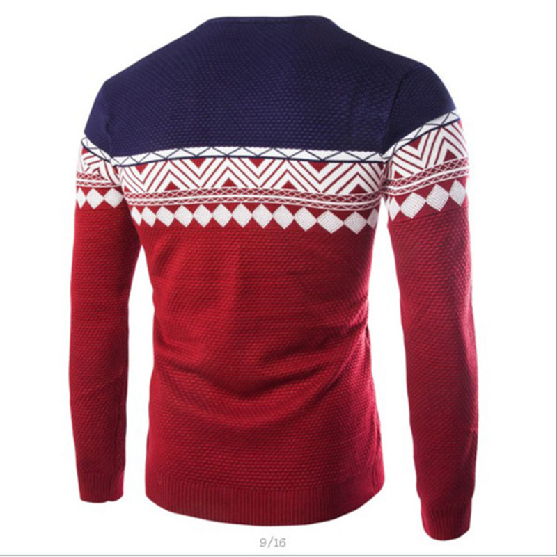 Suéteres Jacquard de Jersey de punto para hombre de venta caliente