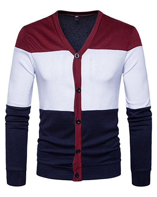 Cárdigan de punto de moda para hombre de marca personalizada′s