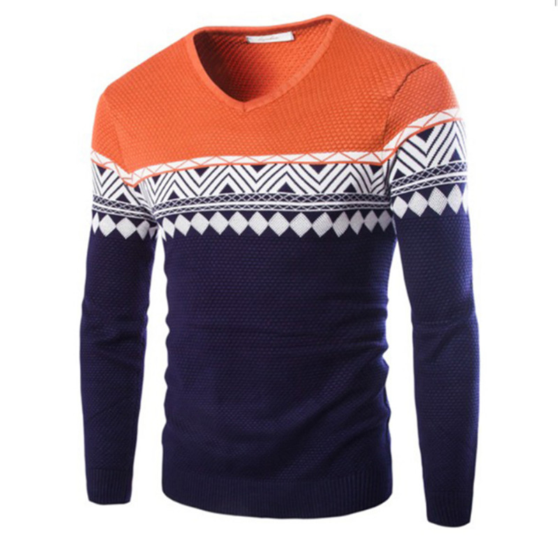 Suéteres Jacquard de Jersey de punto para hombre de venta caliente