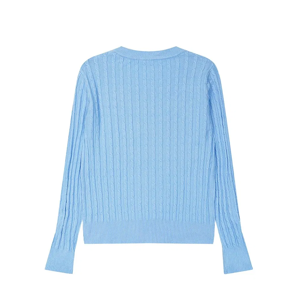 Suéter con cuello redondo y manga Larga para Mujer & prime;s