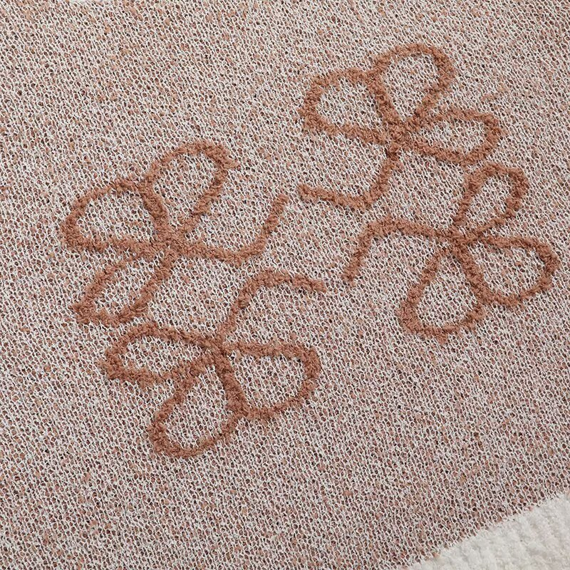 Za Ropa de Mujer&prime;s Chaleco de punto Jacquard Corto Delgado con cuello redondo sin mangas