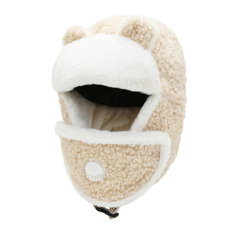 Sombreros de Bombardero de Invierno a la Moda para Mujer, Gorro con Orejeras de Aviador con Orejas de Gato Encantador, Gorro de Esquí Ruso Ushanka para Exteriores