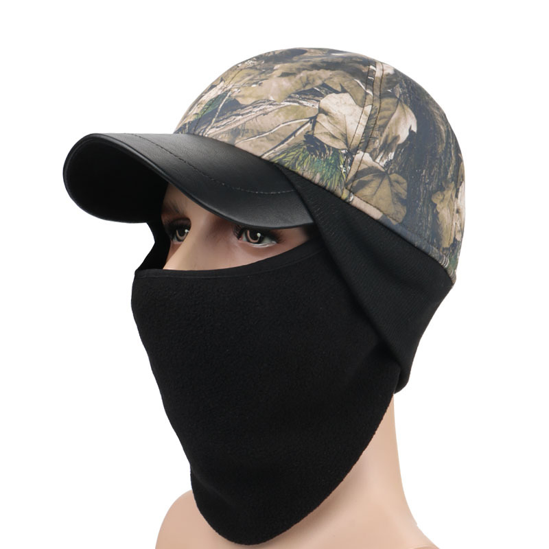 Sombrero de Cazador de Soldados Para Hombre y Mujer, Sombreros Cálidos de Moda de Invierno con Solapa para las Orejas, Sombrero de Aviador de Caza de Piel Sintética