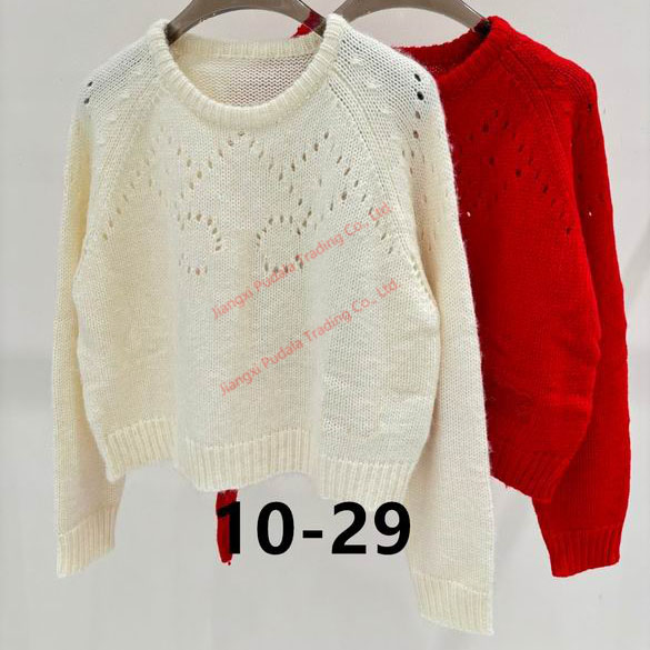 Suéter de punto ahuecado de Mujer de Otoño Invierno de diseñador personalizado