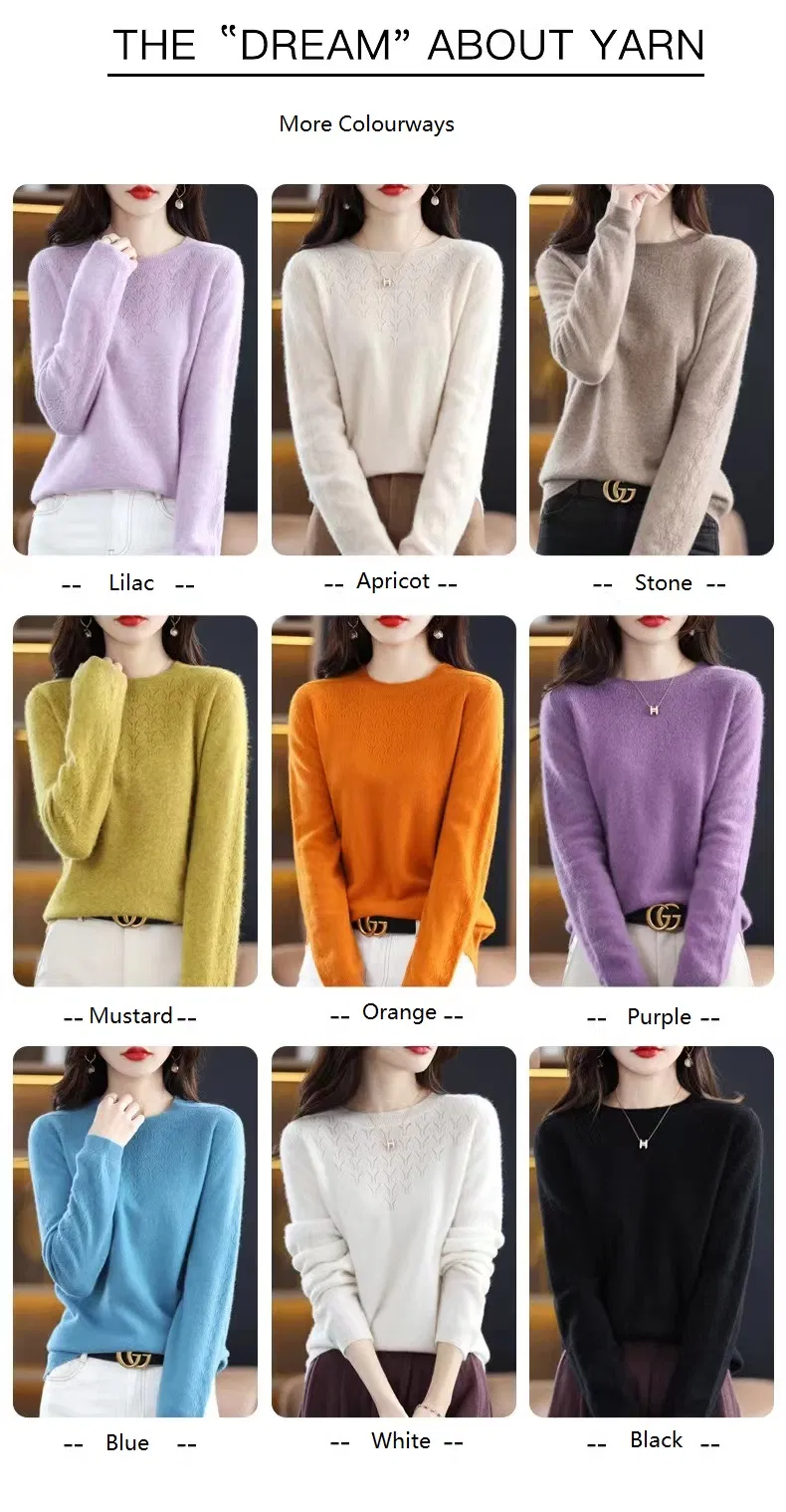 Suéter de cachemira con cuello redondo Holgado para Mujer&prime;S