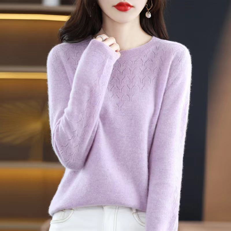 Suéter de cachemira con cuello redondo Holgado para Mujer&prime;S