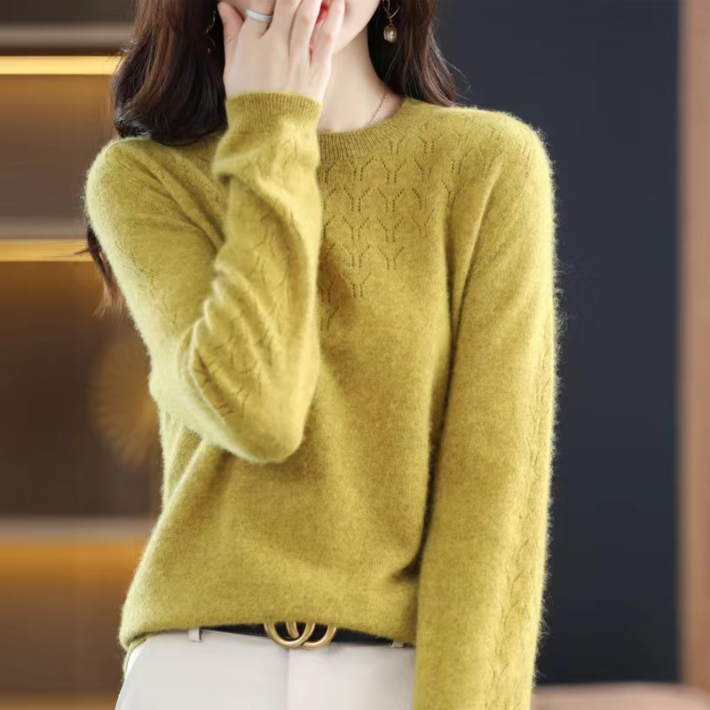 Suéter de cachemira con cuello redondo Holgado para Mujer&prime;S