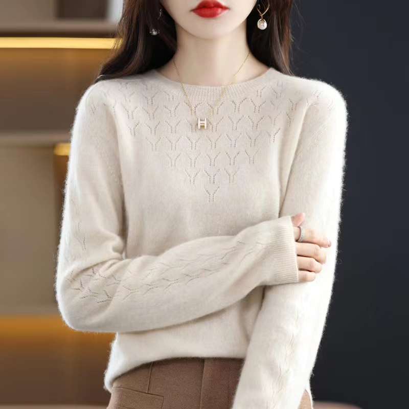 Suéter de cachemira con cuello redondo Holgado para Mujer&prime;S