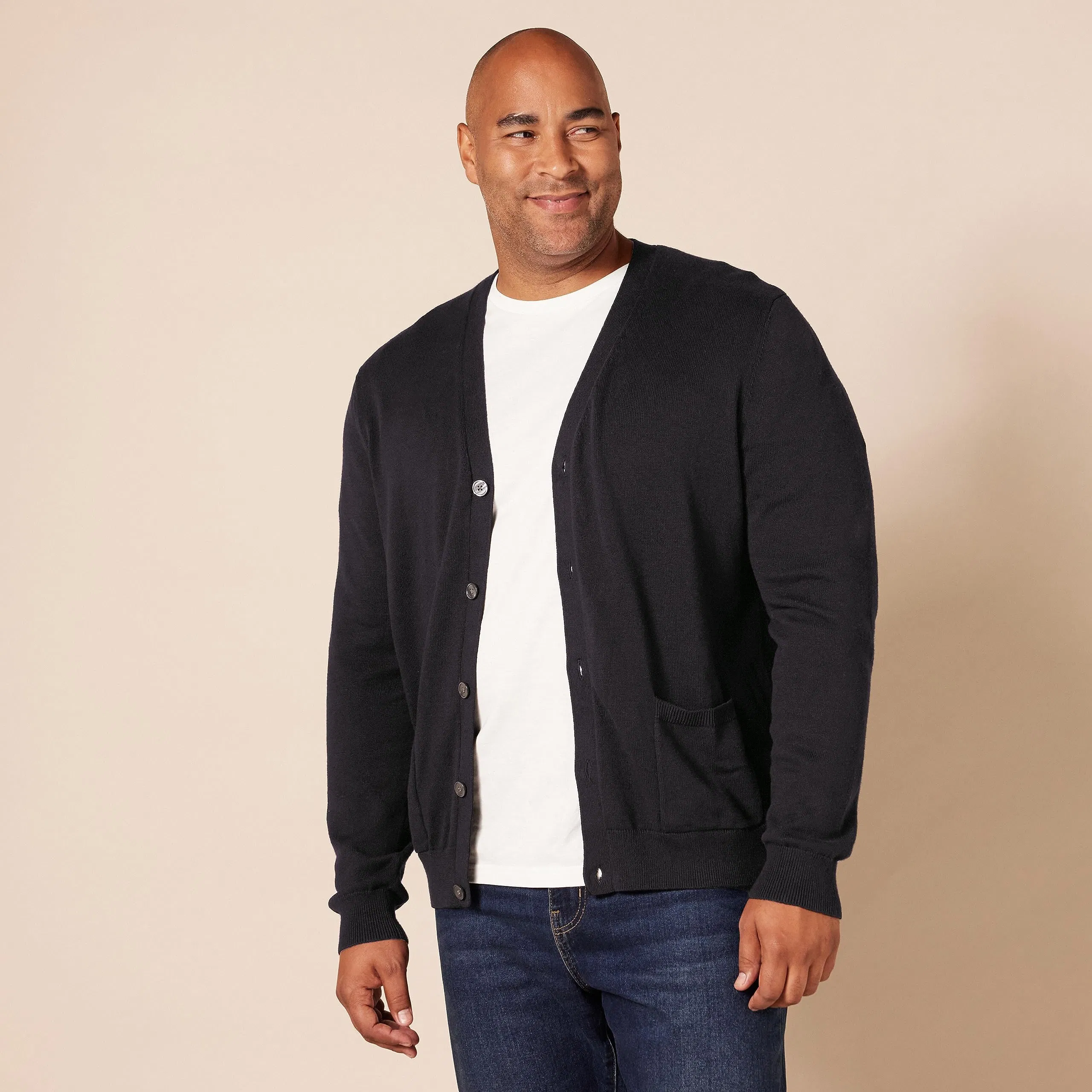 Suéteres de Cárdigan de algodón personalizados de Fábrica de Ropa para hombres y prime con logotipo bordado