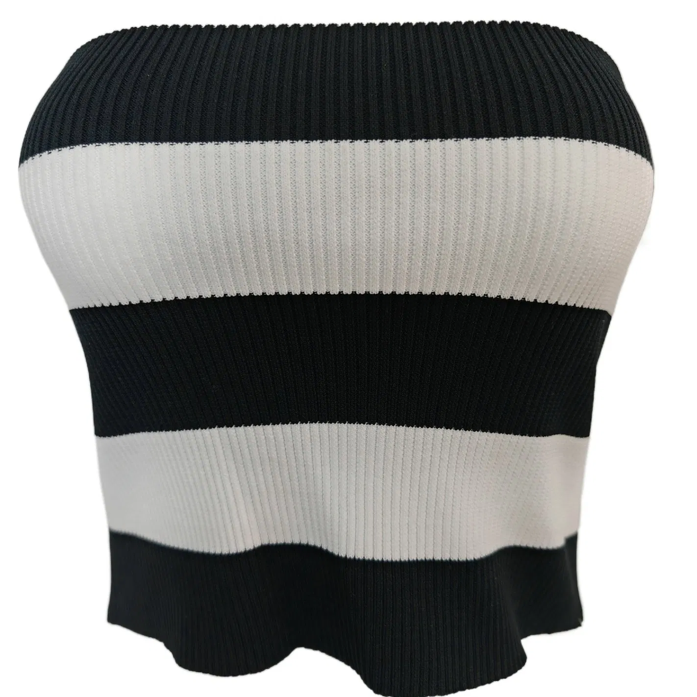 Nueva Camiseta sin Mangas Vintage para Mujer, Chaleco Informal Corto Delgado, Bloque de Color, A Rayas, Sin Mangas, De Punto, Chaleco De Suéter con Cuello Redondo Al por Mayor