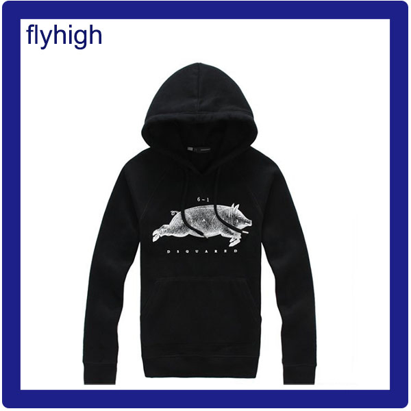 Sudadera Bordada de Color Negro de Moda