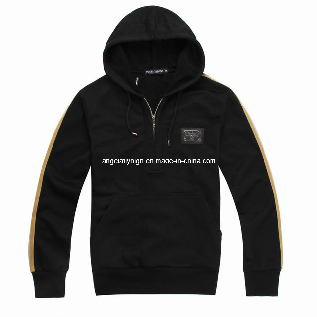 Sudadera Bordada de Color Negro de Moda