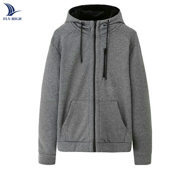 Sudadera con Capucha con Cremallera Gruesa de Gran Tamaño en Blanco para Hombre Personalizada