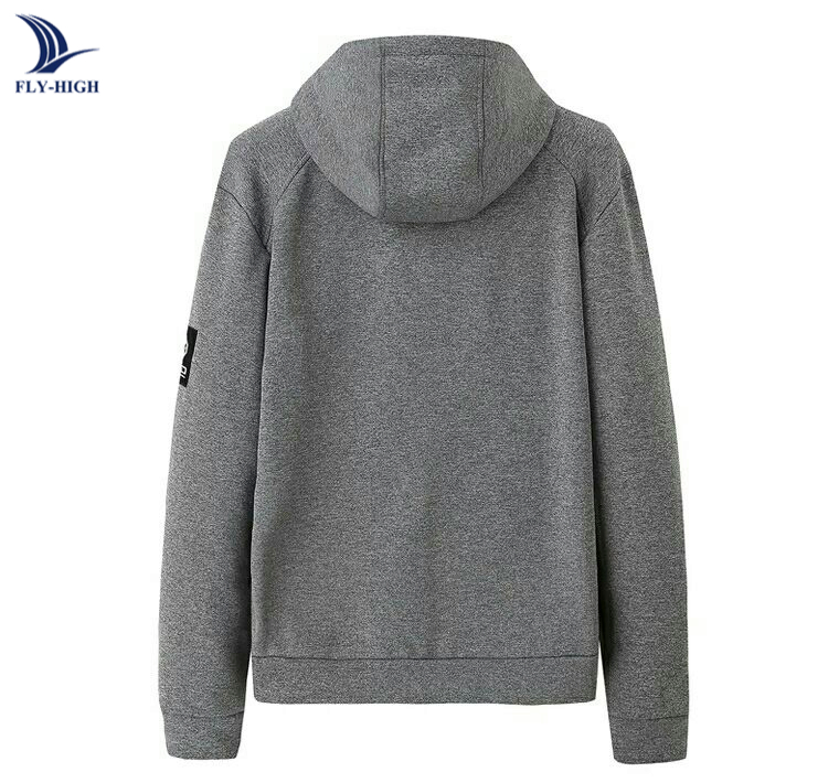 Sudadera con Capucha con Cremallera Gruesa de Gran Tamaño en Blanco para Hombre Personalizada