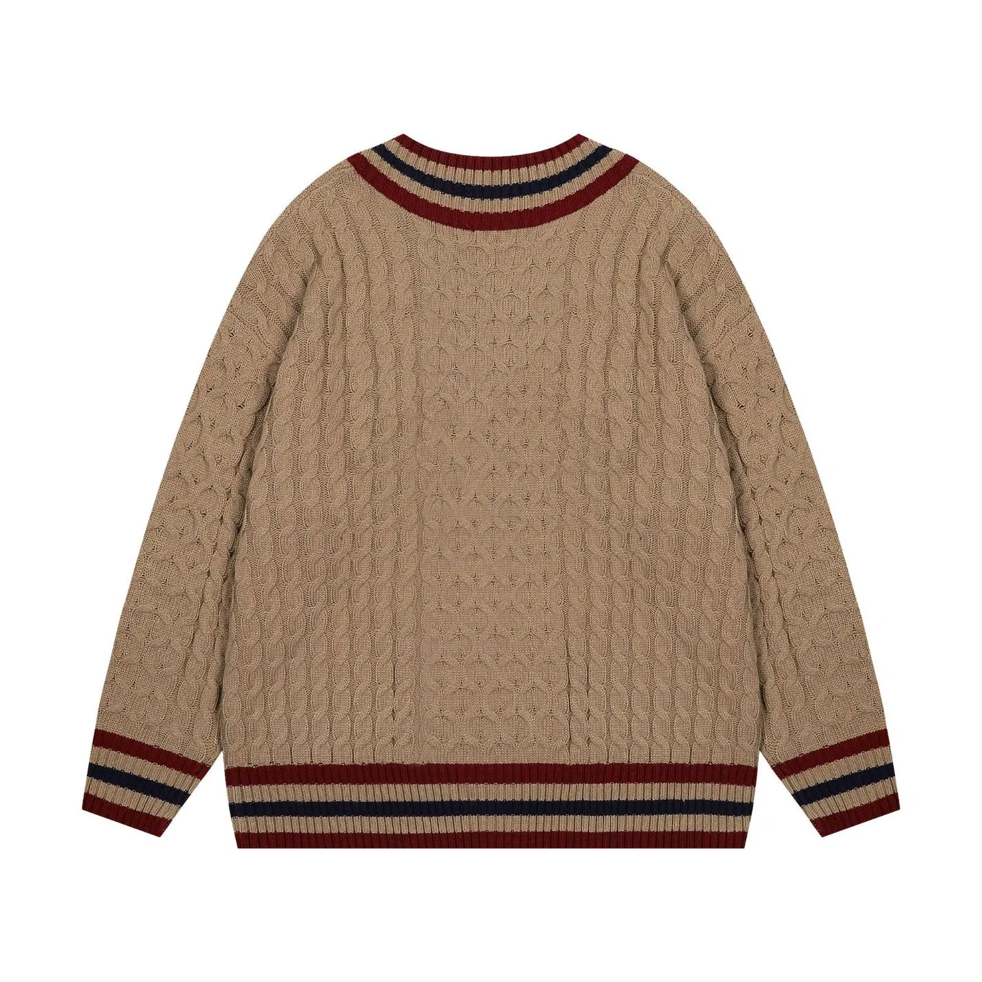 Suéter de Punto de Color Sólido Personalizado para Mujer, Cuello en V con Hombros Descubiertos, Suéteres de punto 100% de Algodón, Jersey para Mujer