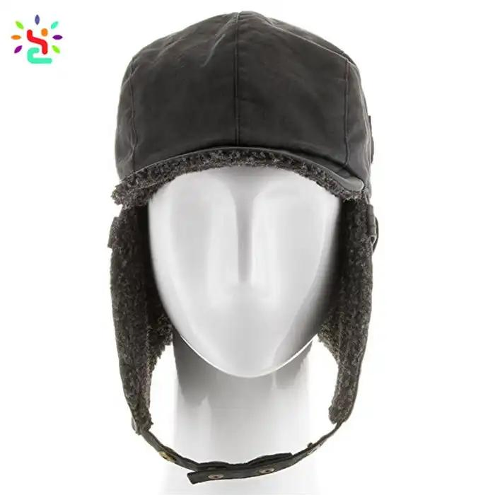 Mejor Gorra de Aviador de Soldado Piloto Sombrero de Piel Sintética con Orejeras Ushanka Trapper Invierno