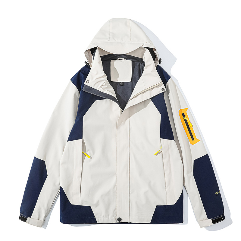Chaqueta al Aire Libre de Primavera e Invierno Para Hombre, Cazadora impermeable a juego para Hombre