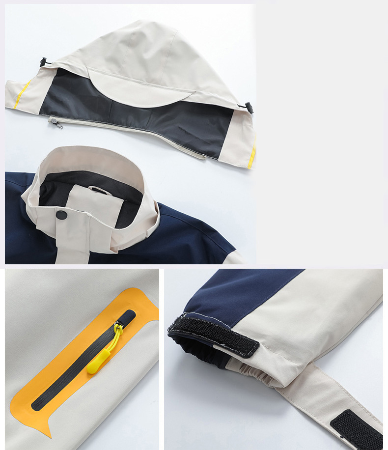 Chaqueta al Aire Libre de Primavera e Invierno Para Hombre, Cazadora impermeable a juego para Hombre
