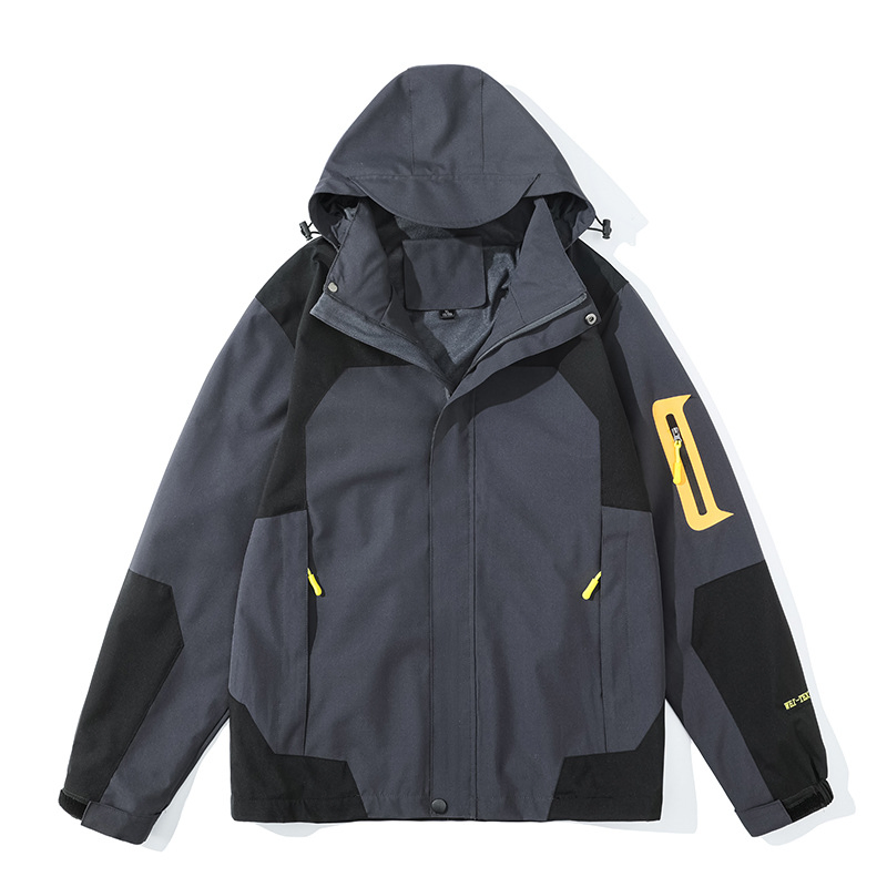 Chaqueta al Aire Libre de Primavera e Invierno Para Hombre, Cazadora impermeable a juego para Hombre