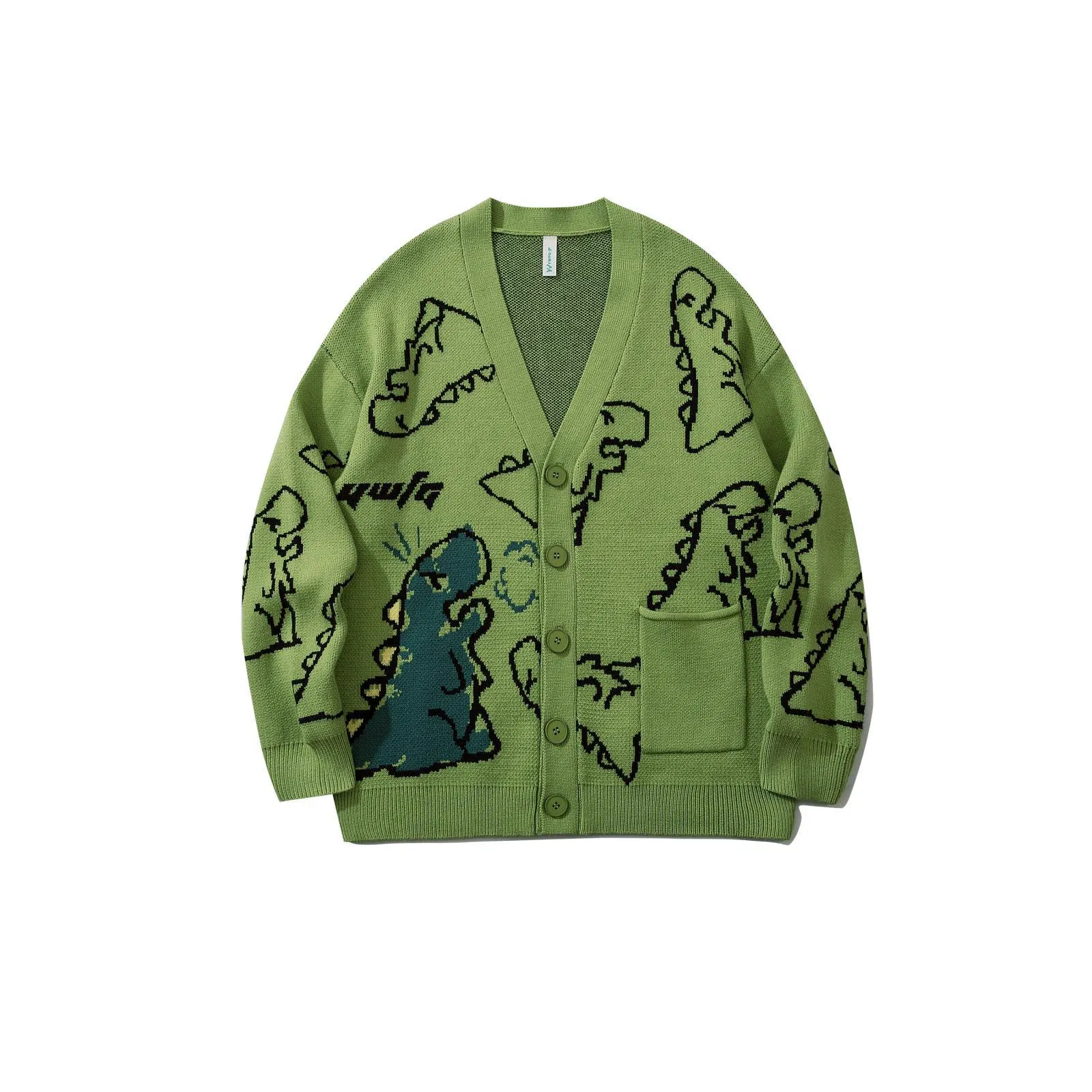 Suéter de niño OEM y ODM Personalizado de Manga Larga con Patrón de Jacquard de Punto de Dragón Prendas de punto para Hombres y ropa de primera calidad Suéter de punto Cardigan