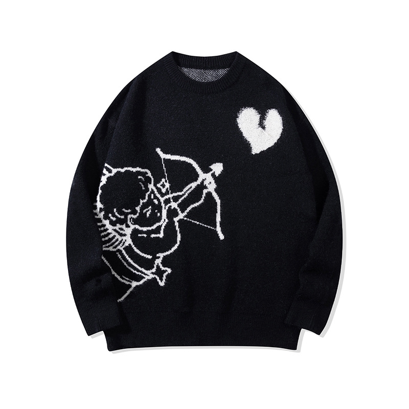 Suéter de Punto de Punto con Cuello redondo de Invierno para Hombre Personalizado Suéter de punto