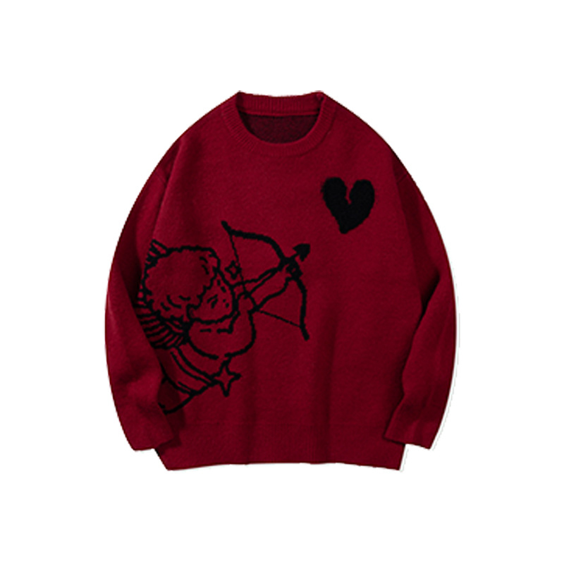 Suéter de Punto de Punto con Cuello redondo de Invierno para Hombre Personalizado Suéter de punto