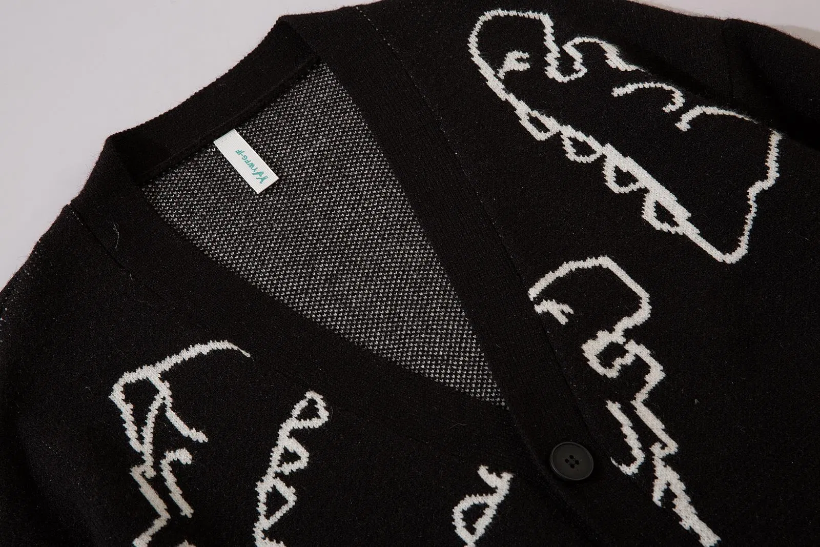 Suéter de niño OEM y ODM Personalizado de Manga Larga con Patrón de Jacquard de Punto de Dragón Prendas de punto para Hombres y ropa de primera calidad Suéter de punto Cardigan