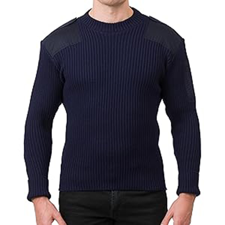 Suéter de Invierno para Adultos de Hombre Verde Oliva de Lana Personalizado con Uso Táctico