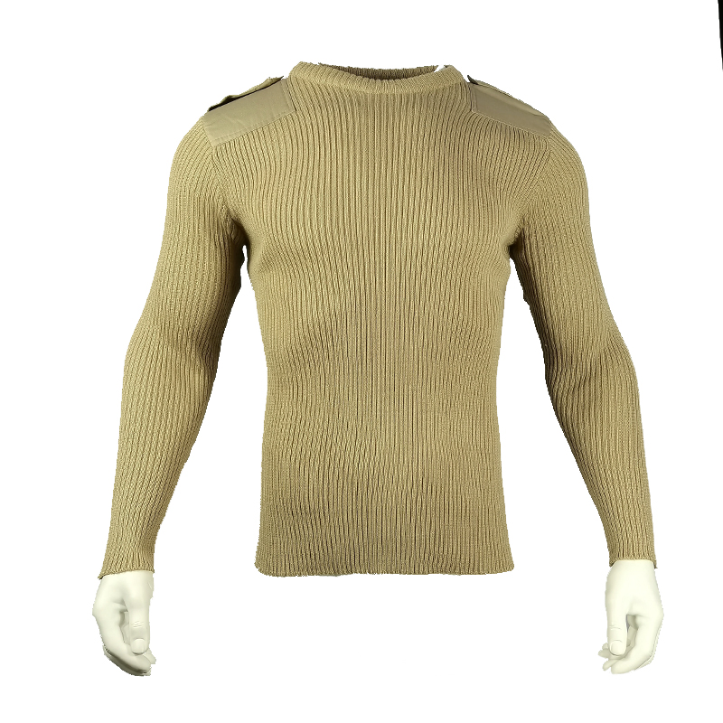 2023 Yuemai Nuevo Diseño de Alta Personalización para Hombres al aire libre&prime;Suéter Táctico de lana Cálida con cuello en V