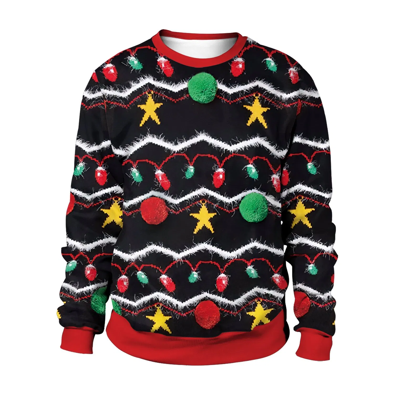 Suéter de Navidad de Pareja al por mayor, Ropa de Mujer Personalizada, Jersey de Navidad de Animales para Mujer, Suéteres de punto con cuello redondo para adultos