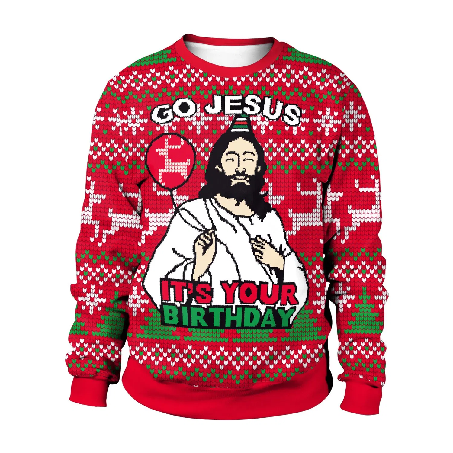 Suéter de Navidad de Pareja al por mayor, Ropa de Mujer Personalizada, Jersey de Navidad de Animales para Mujer, Suéteres de punto con cuello redondo para adultos