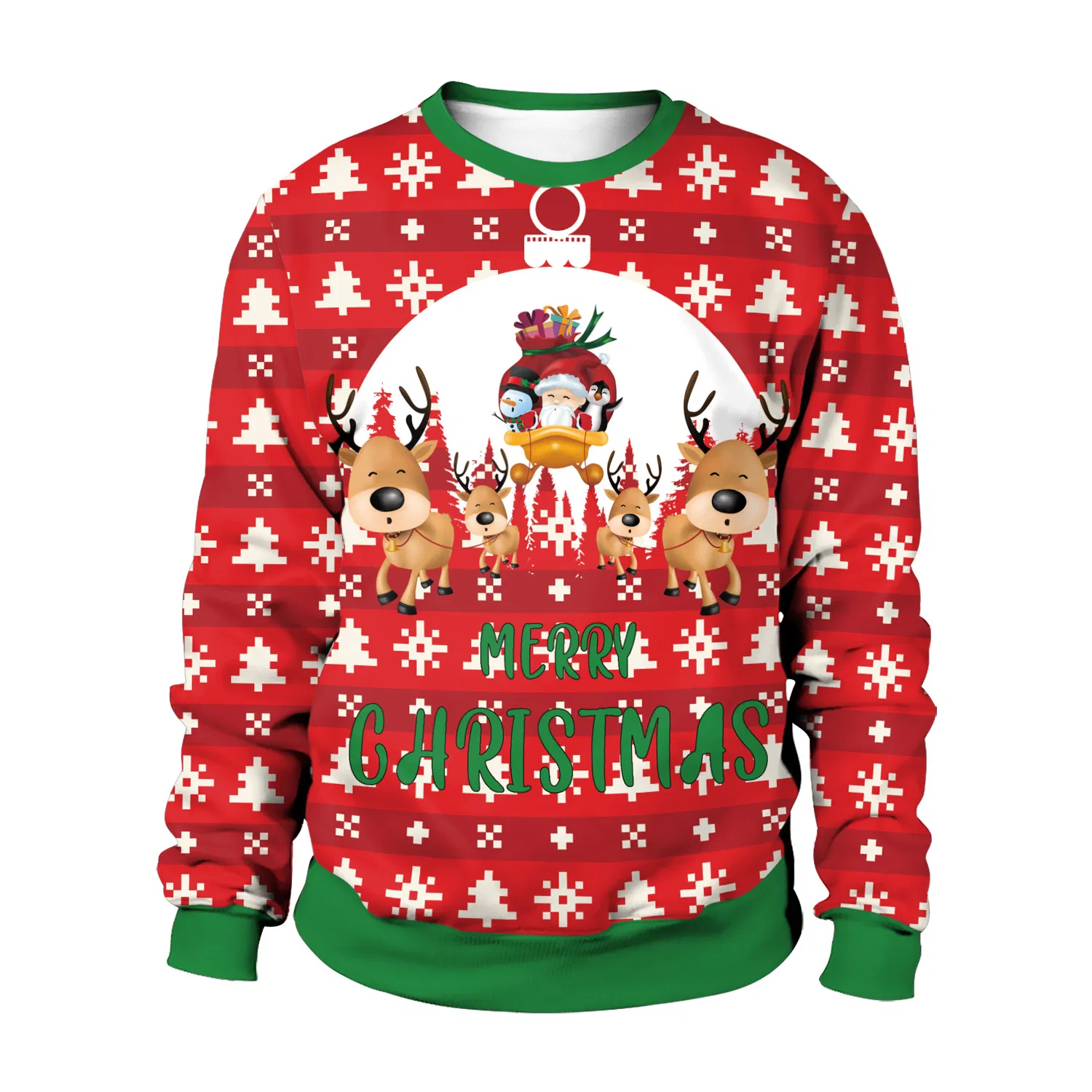 Suéter de Navidad de Pareja al por mayor, Ropa de Mujer Personalizada, Jersey de Navidad de Animales para Mujer, Suéteres de punto con cuello redondo para adultos