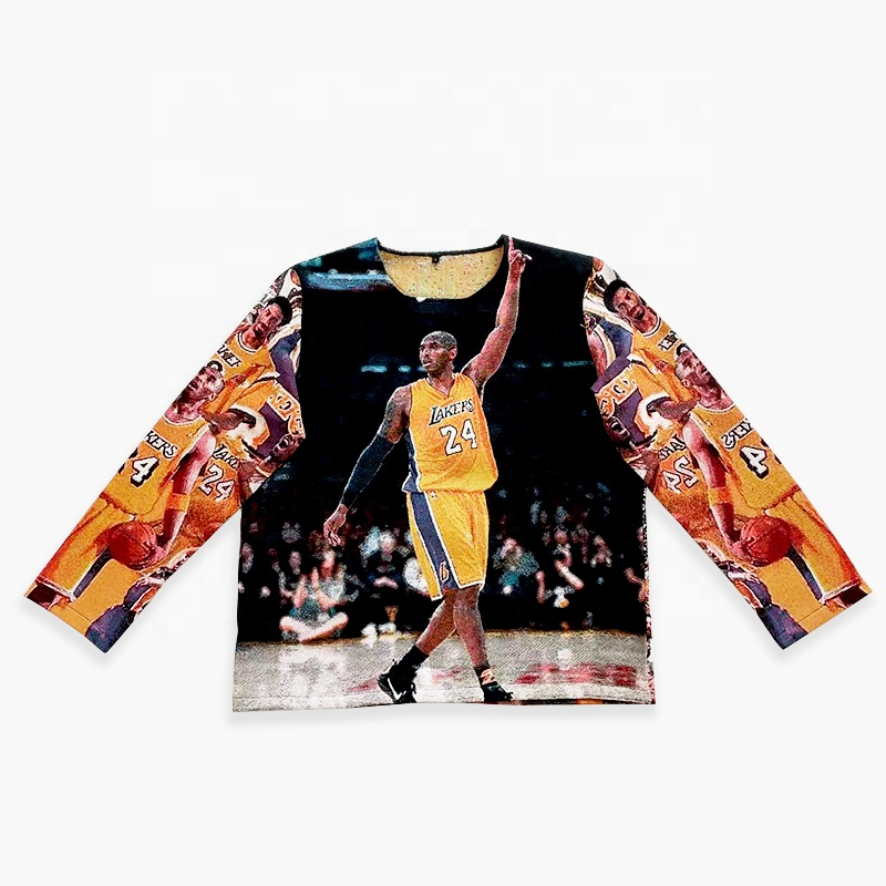 Venta Caliente Suéter de Tapiz Tejido Personalizado Cuellos Redondos Todos los Tamaños Más Suéter de Jersey con Capucha de Tapiz