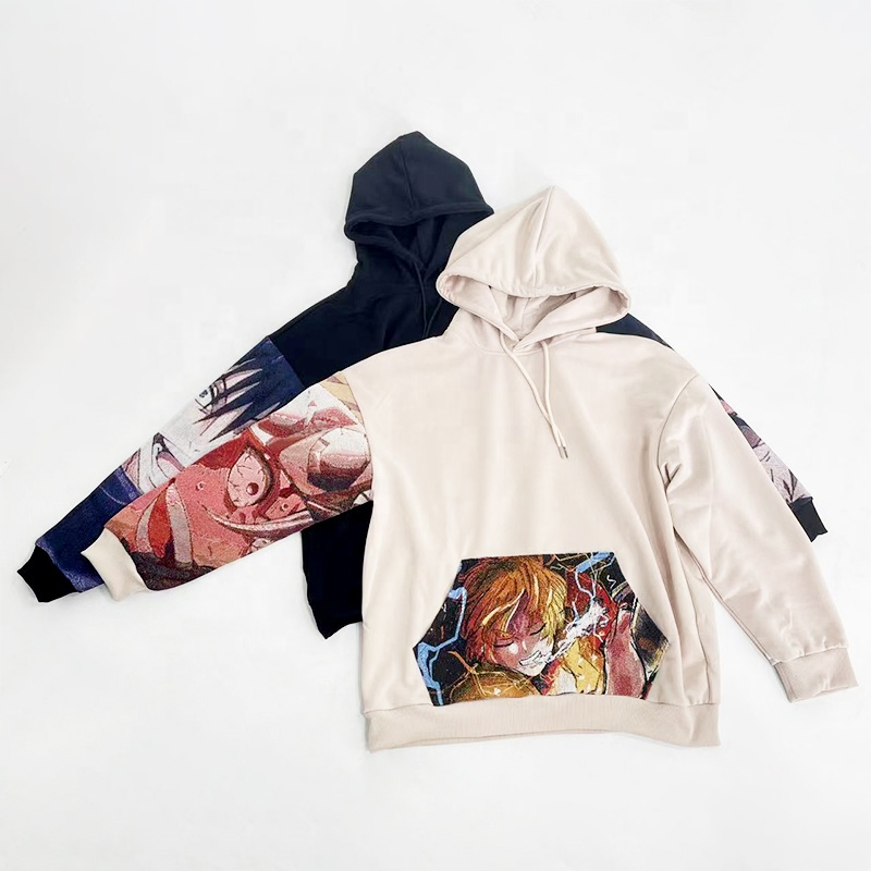 Venta Caliente Suéter de Tapiz Tejido Personalizado Cuellos Redondos Todos los Tamaños Más Suéter de Jersey con Capucha de Tapiz