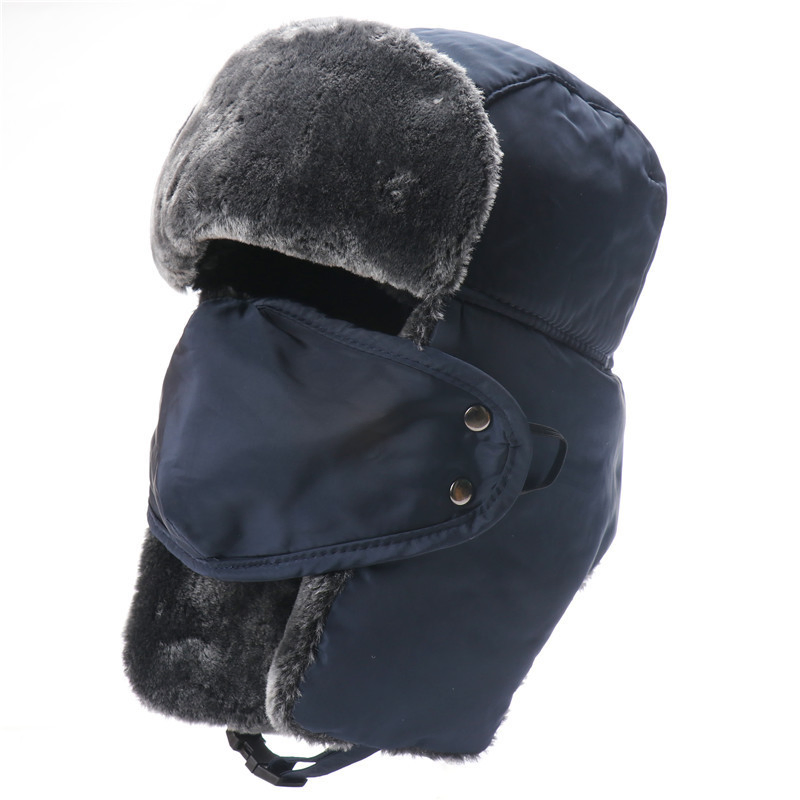 Gorros de Esquí Gruesos Rusos a Prueba de Viento al Aire Libre A Prueba de Frío, Gorros de Invierno con Orejeras para Ciclismo, Gorros de Invierno para Hombres
