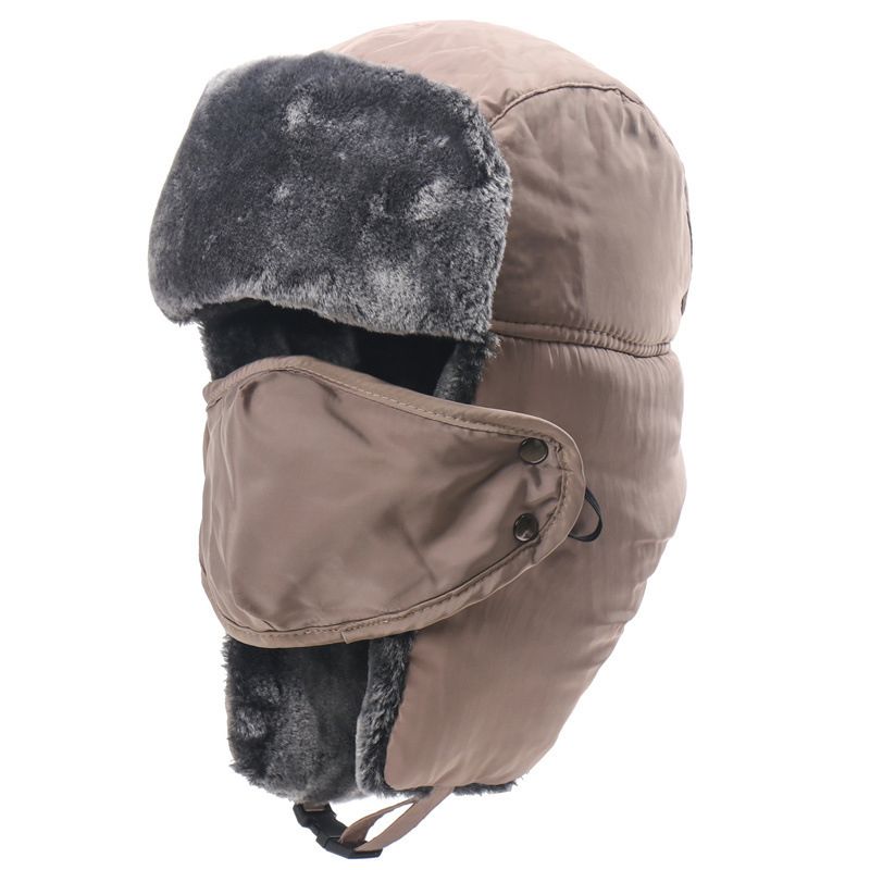 Gorro de Nieve con Estampado de Invierno Personalizado de Felpa Con Orejeras para Niña y Niño