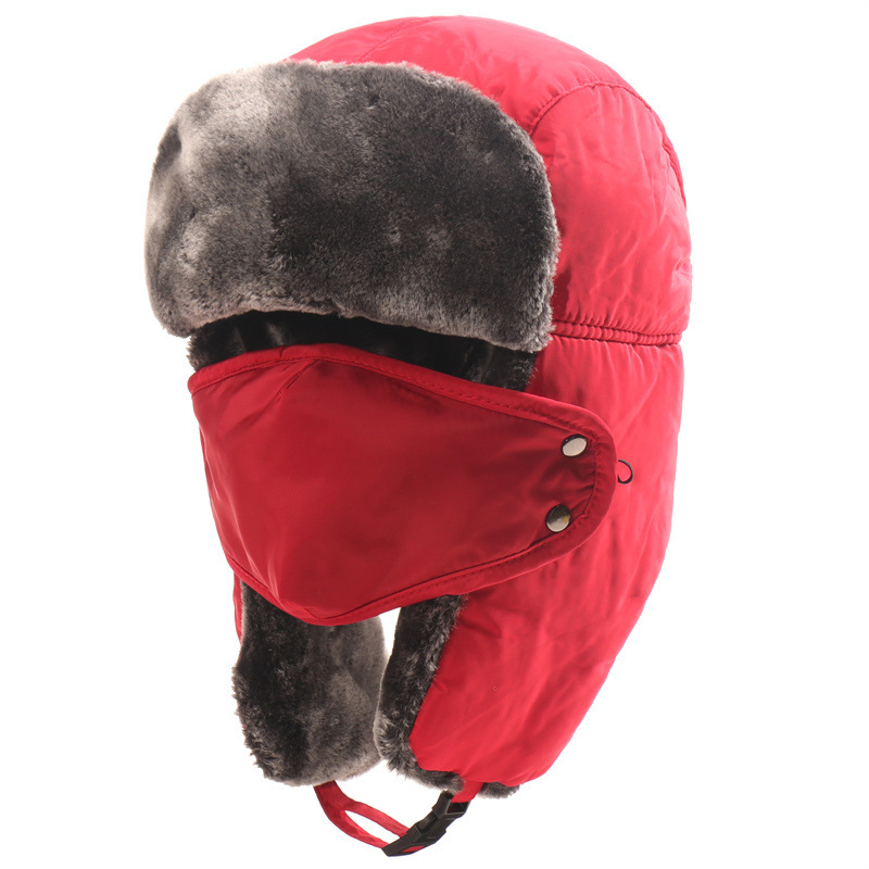 Gorros de Esquí Gruesos Rusos a Prueba de Viento al Aire Libre A Prueba de Frío, Gorros de Invierno con Orejeras para Ciclismo, Gorros de Invierno para Hombres