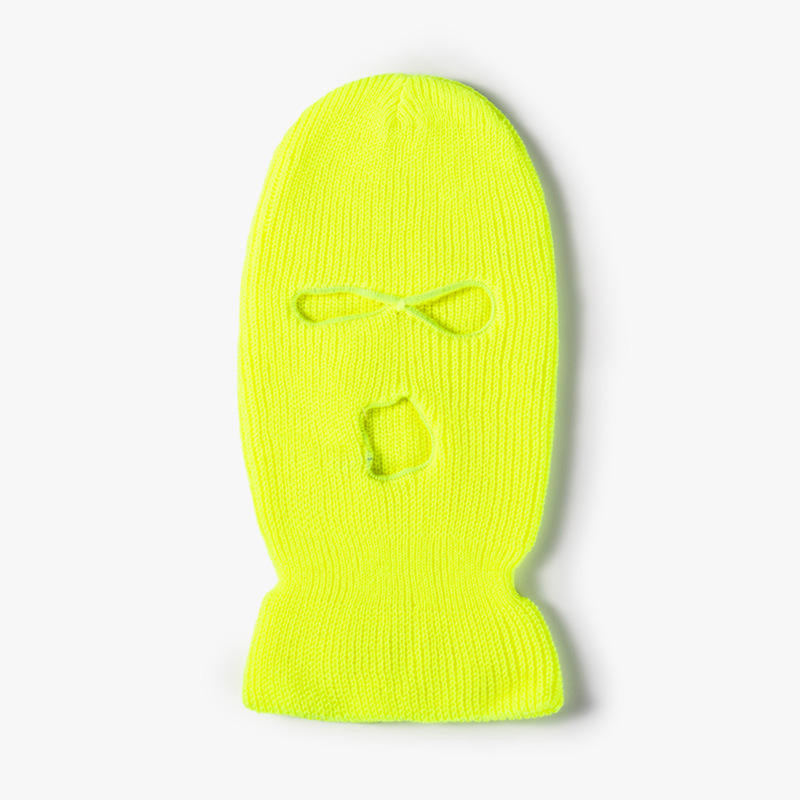 Sombreros de Invierno Bordados con Logotipo Personalizado, Sombreros de Punto de Cara Completa, Pasamontañas Cálido Personalizado con 3 Agujeros para Hombre