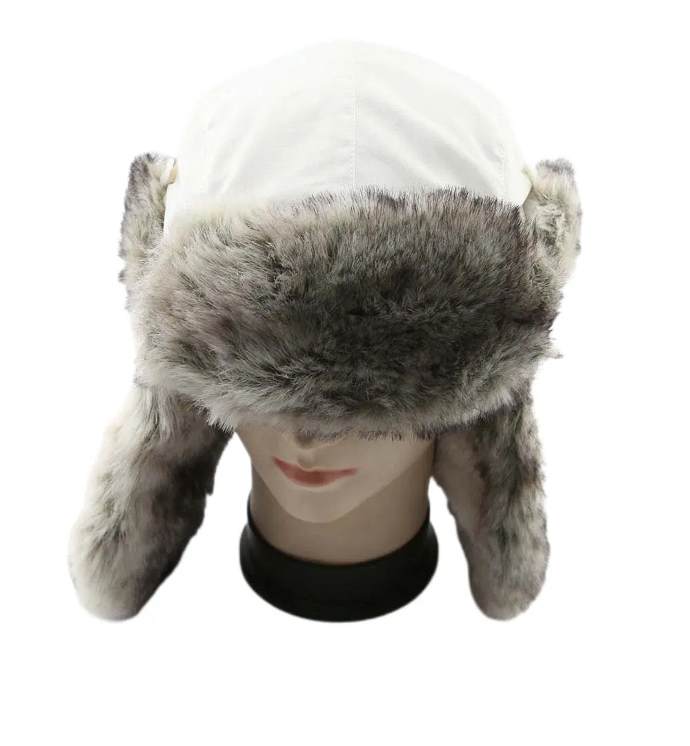 Gorra de Invierno de Piel Sintética Cálida, Impermeable, Cómoda, Cazadora de Bombardero