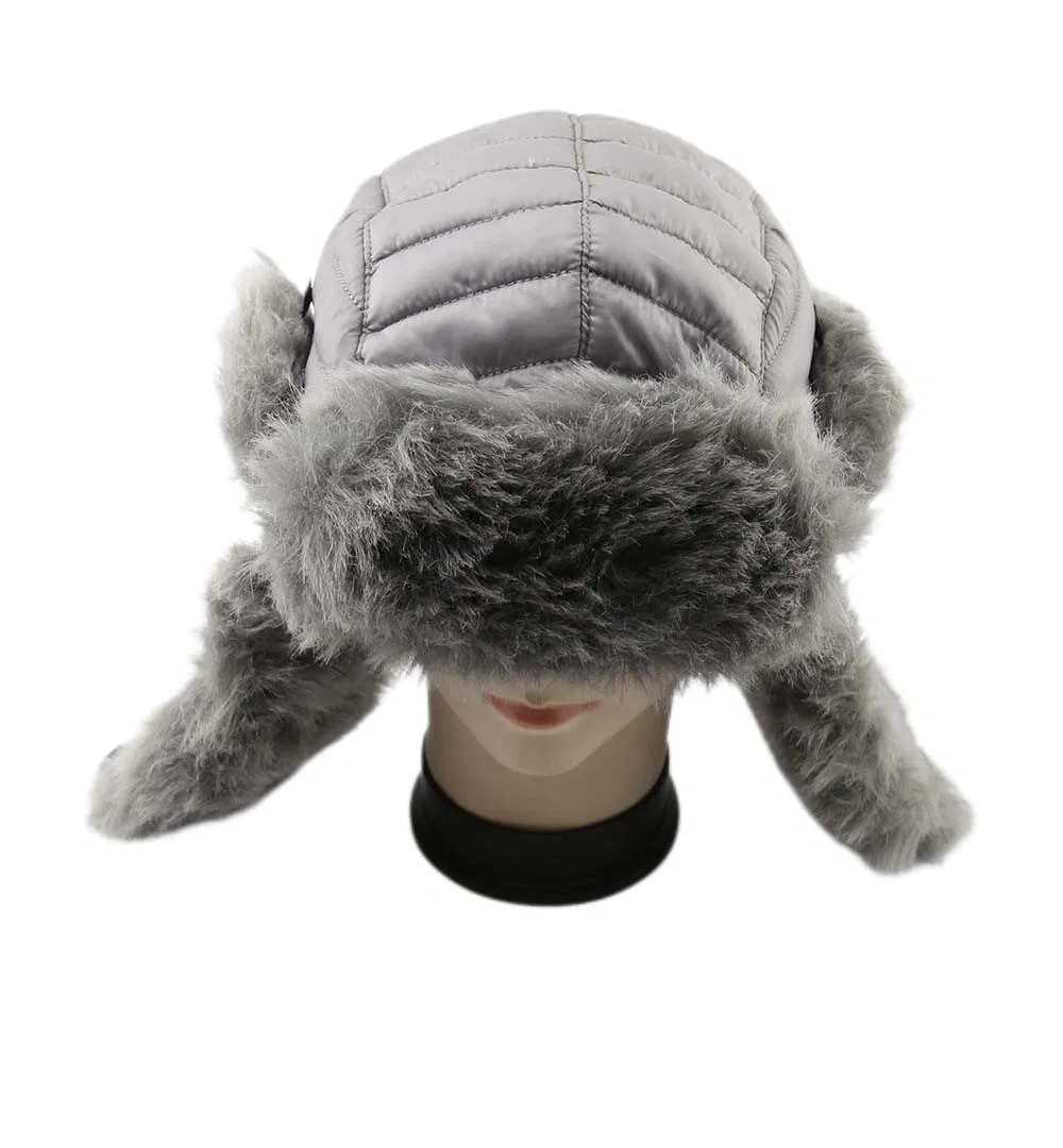 Gorra de Invierno de Piel Sintética de Cazador de Bombardero Impermeable Cálida Y Cómoda