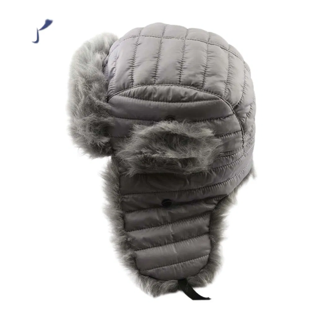 Sombrero de Piel Sintética de Cazador de Bombardero Impermeable Cálido de Invierno Cómodo