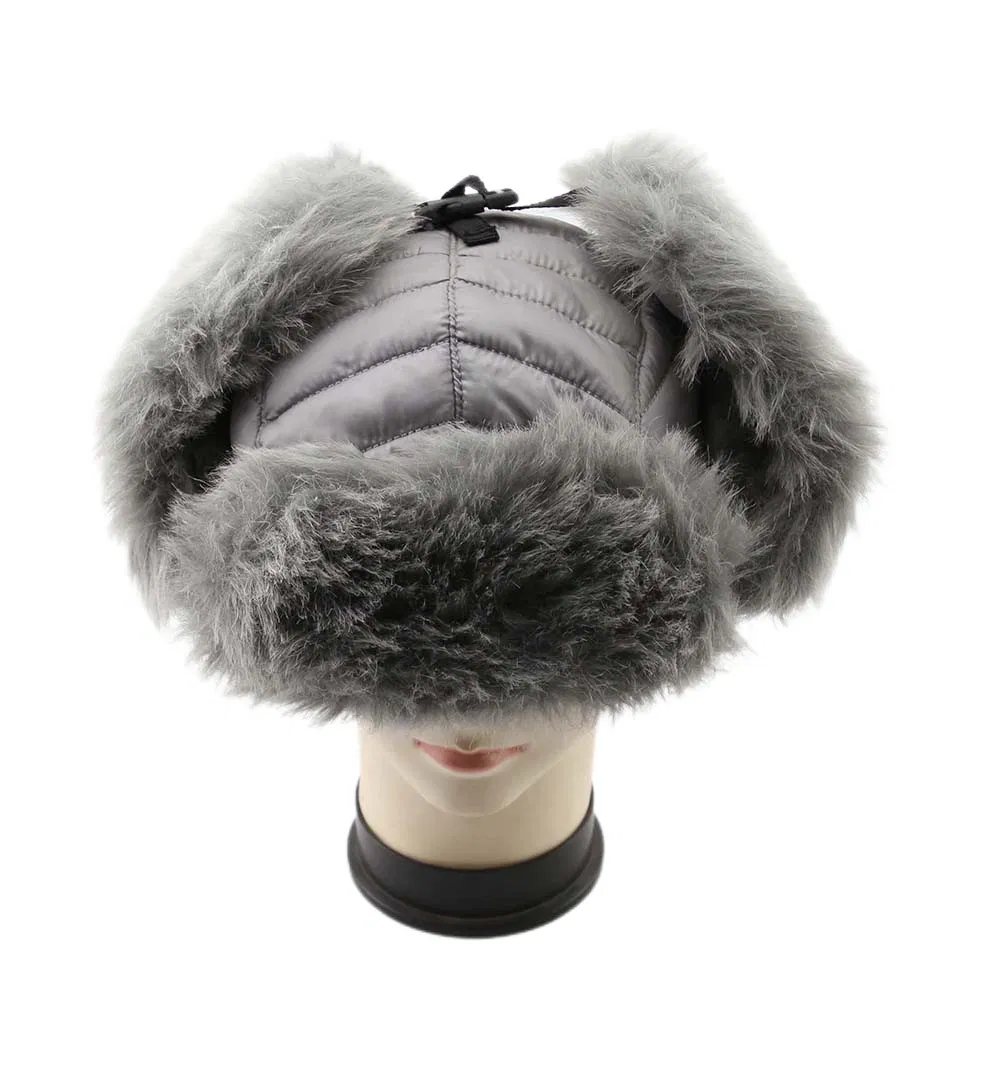 Gorra de Invierno de Piel Sintética de Cazador de Bombardero Impermeable Cálida Y Cómoda