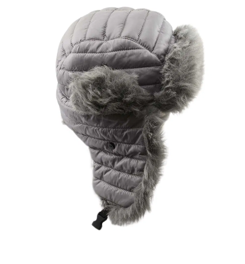 Gorra de Invierno de Piel Sintética de Cazador de Bombardero Impermeable Cálida Y Cómoda