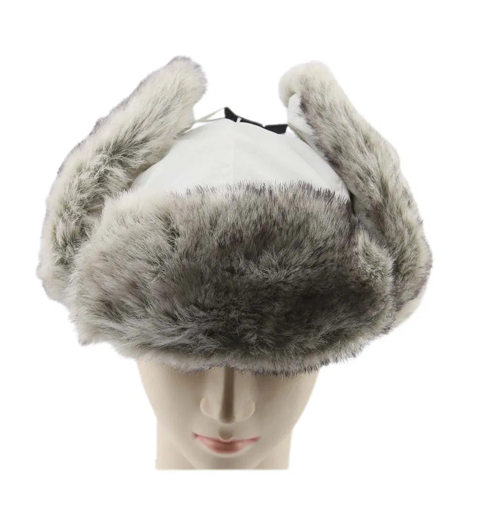 Gorra de Invierno de Piel Sintética Cálida, Impermeable, Cómoda, Cazadora de Bombardero