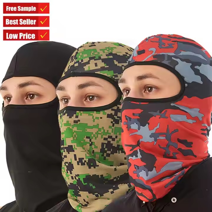 Impresión Personalizada Máscara de Cobertura Facial Completa Casco de Esquí Deportivo a Prueba de Viento Pasamontañas de Motocicleta
