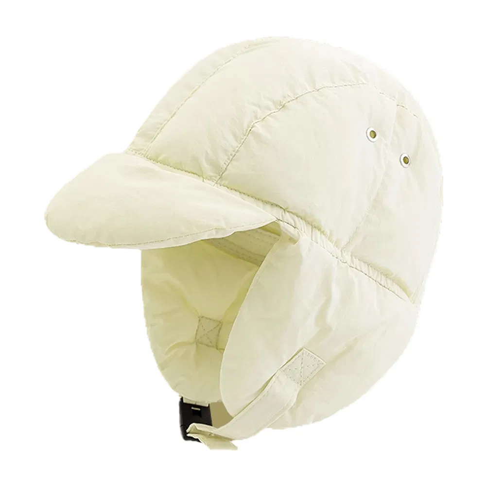 Sombrero de Aviador Cálido Y Ligero de Plumón de Invierno Sombreros de Trampero Volador de Protección de Moda