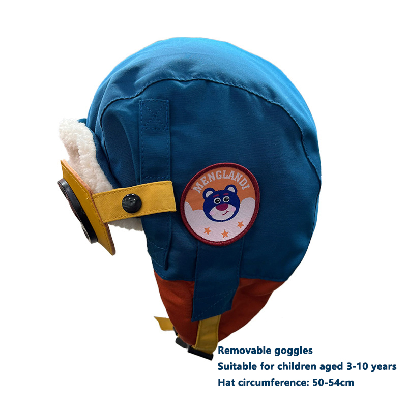 Gorro de Piloto para Bebé Para Niños, Gafas para Adultos, Gorro de Invierno Cálido, Orejeras de lana, Gorro